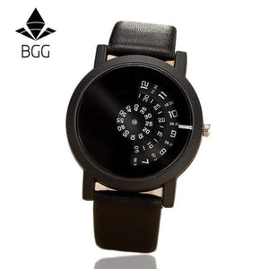 Planet Gates All black / China Design wristwatch camera concept brief simple special digital discs hands fashion quartz watches for men women