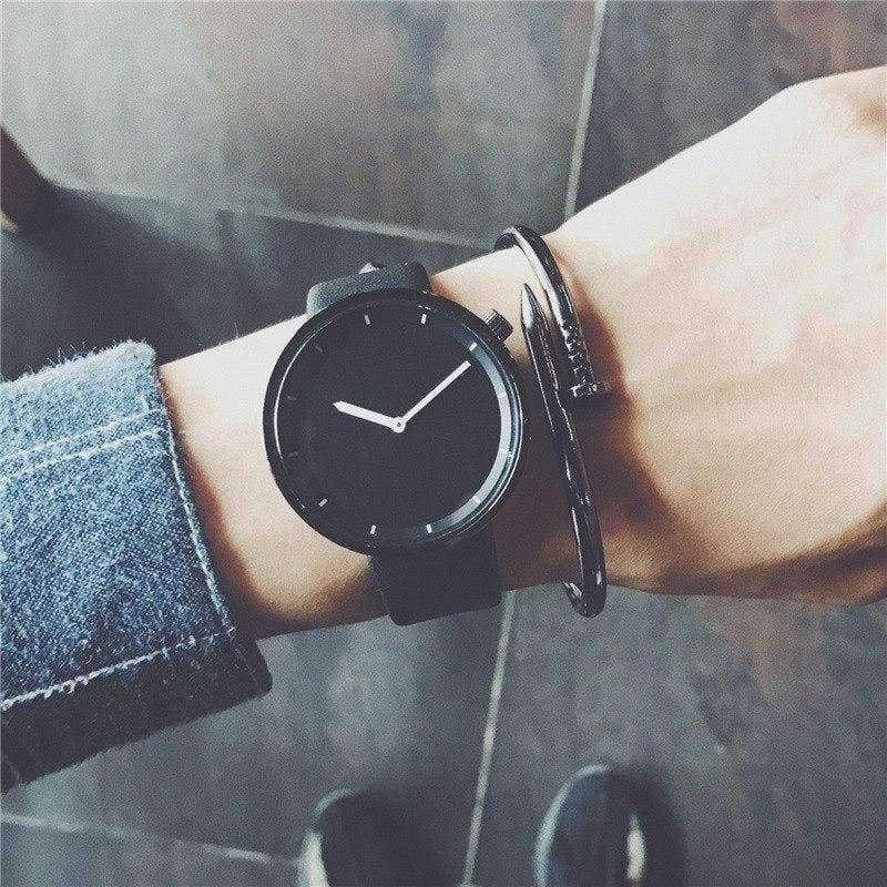 Planet Gates All black / China Minimalist stylish men quartz watches drop shipping 2018 new fashion simple black clock BGG brand male wristwatches gifts