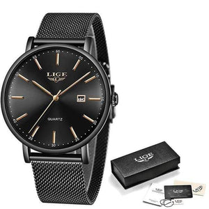 Planet Gates all black Mens Watches Top Brand Luxury Casual Quartz Wristwatch Men Fashion Stainless Steel Waterproof Sport Chronograph+Box
