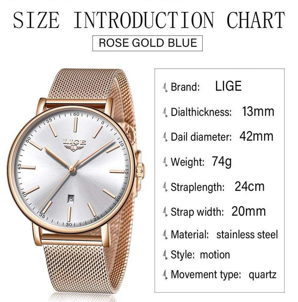 Planet Gates All black Womens Watches Top Brand Luxury Waterproof Watch Fashion Ladies Stainless Steel Ultra-Thin Casual  Wristwatch Quartz Clock