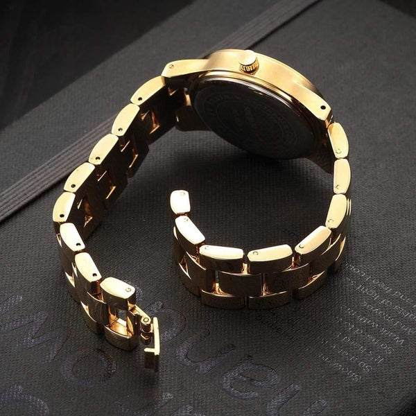 Planet Gates All Gold Women Bracelet Quartz Watch Top Brand Luxury Stainless Steel Gold Silver Ladies Wristwatch Female Clock Relogio Feminino