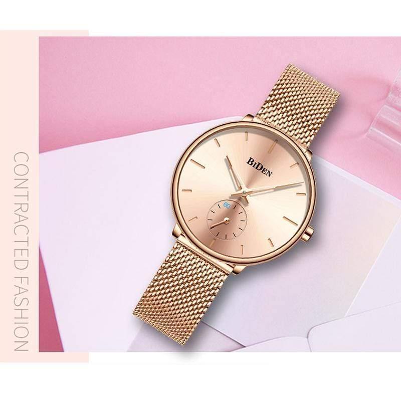 Planet Gates ALL GOLD Women Watches Top Brand Luxury Quartz Ladies Casual Slim Mesh Steel Dress Watch Simple Clock Relogio Feminino