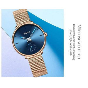 Planet Gates ALL GOLD Women Watches Top Brand Luxury Quartz Ladies Casual Slim Mesh Steel Dress Watch Simple Clock Relogio Feminino
