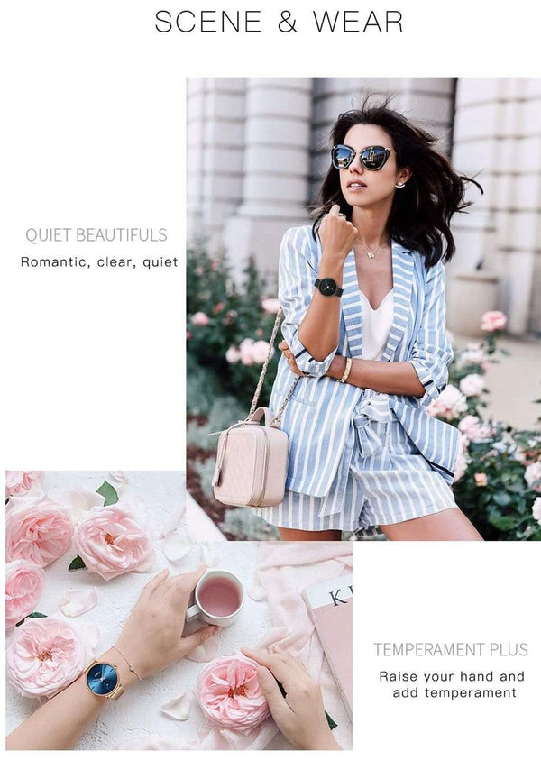 Planet Gates ALL GOLD Women Watches Top Brand Luxury Quartz Ladies Casual Slim Mesh Steel Dress Watch Simple Clock Relogio Feminino