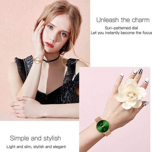 Planet Gates ALL GOLD Women Watches Top Brand Luxury Quartz Ladies Casual Slim Mesh Steel Dress Watch Simple Clock Relogio Feminino