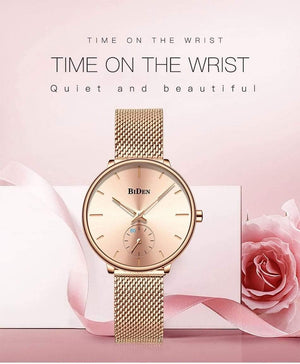 Planet Gates ALL GOLD Women Watches Top Brand Luxury Quartz Ladies Casual Slim Mesh Steel Dress Watch Simple Clock Relogio Feminino