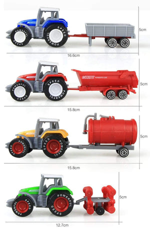 Planet Gates Alloy Engineering Car Model Tractor Toy Vehicles Farmer Vehicle Belt Boy Toy Car Model Gift for Children  Kids Toys Model Car