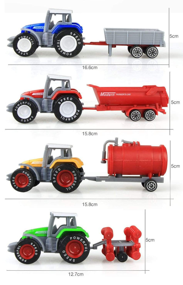 Planet Gates Alloy Engineering Car Model Tractor Toy Vehicles Farmer Vehicle Belt Boy Toy Car Model Gift for Children  Kids Toys Model Car