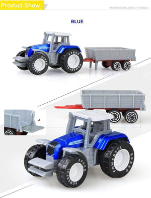 Planet Gates Alloy Engineering Car Model Tractor Toy Vehicles Farmer Vehicle Belt Boy Toy Car Model Gift for Children  Kids Toys Model Car