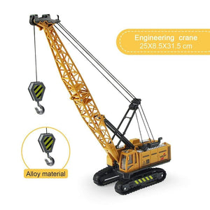 Planet Gates Alloy Engineering Vehicle Dump Truck Excavator Assembly Diecast Model Simulation Construction Cars Toys for Boys Children Gifts