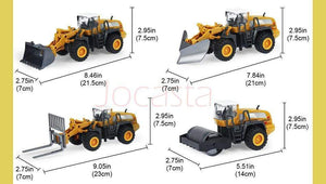 Planet Gates Alloy Engineering Vehicle Dump Truck Excavator Assembly Diecast Model Simulation Construction Cars Toys for Boys Children Gifts