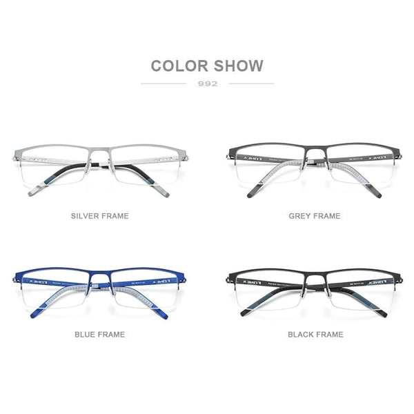 Planet Gates Alloy Glasses Frame Men Square Myopia Prescription Optical Eyeglasses 2020 New Metal Half Korean Screwless Eyewear 992