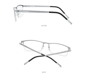 Planet Gates Alloy Glasses Frame Men Square Myopia Prescription Optical Eyeglasses 2020 New Metal Half Korean Screwless Eyewear 992