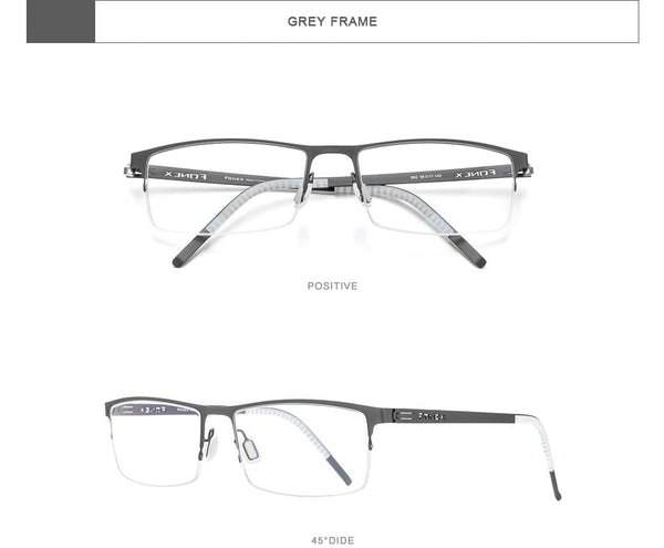 Planet Gates Alloy Glasses Frame Men Square Myopia Prescription Optical Eyeglasses 2020 New Metal Half Korean Screwless Eyewear 992