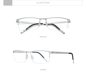 Planet Gates Alloy Glasses Frame Men Square Myopia Prescription Optical Eyeglasses 2020 New Metal Half Korean Screwless Eyewear 992