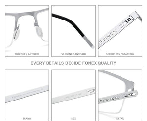 Planet Gates Alloy Glasses Frame Men Square Myopia Prescription Optical Eyeglasses 2020 New Metal Half Korean Screwless Eyewear 992