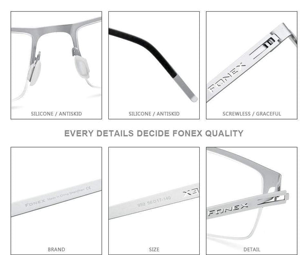 Planet Gates Alloy Glasses Frame Men Square Myopia Prescription Optical Eyeglasses 2020 New Metal Half Korean Screwless Eyewear 992