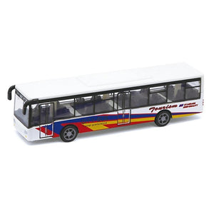 Planet Gates Alloy Mini Simulation Pull Back Car Bus Model Desktop Decor Kids Collectible Toy Miniature Size Bus Model Toy For Children Gifts