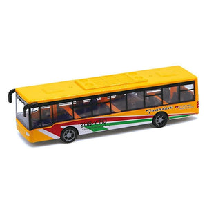 Planet Gates Alloy Mini Simulation Pull Back Car Bus Model Desktop Decor Kids Collectible Toy Miniature Size Bus Model Toy For Children Gifts