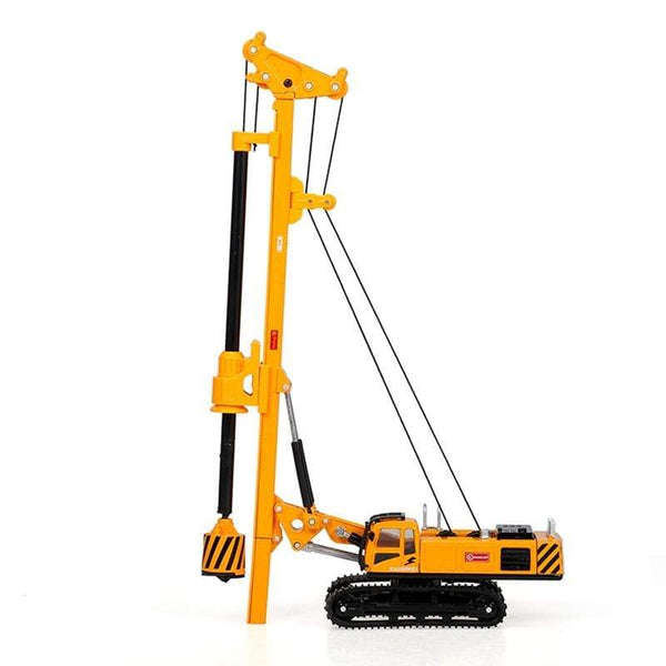 Planet Gates Alloy Model 1:64 Rotary Drilling Rig Crawler Diecast Excavator Model Toy Engineering Vehicle Hobby Collection For Children