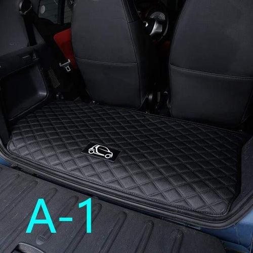 Planet Gates alone black-car Car rear tail box anti-dirty pad for smart 451 fortwo Modification accessories trunk protection mat logo decoration car styling