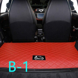 Planet Gates alone red-car Car rear tail box anti-dirty pad for smart 451 fortwo Modification accessories trunk protection mat logo decoration car styling