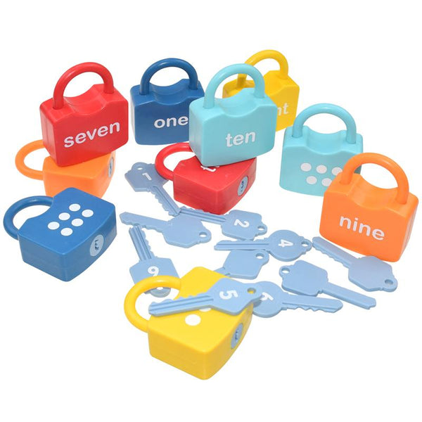 Planet Gates Alphabet Lock Key Matching Educational Toys Locks with Keys Toys Number Matching Locking Kids Learning Word Cognition Toys
