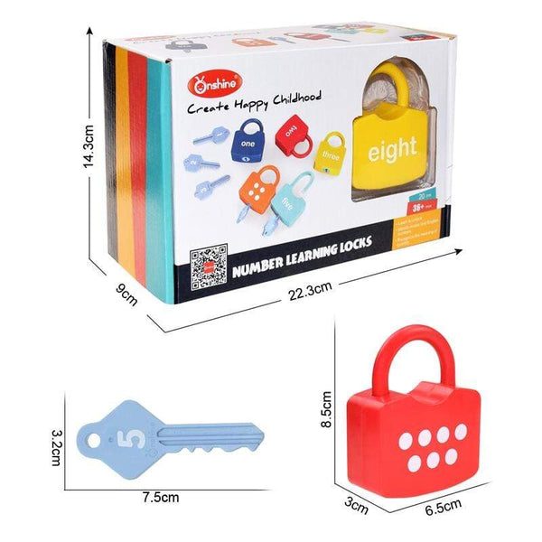 Planet Gates Alphabet Lock Key Matching Educational Toys Locks with Keys Toys Number Matching Locking Kids Learning Word Cognition Toys