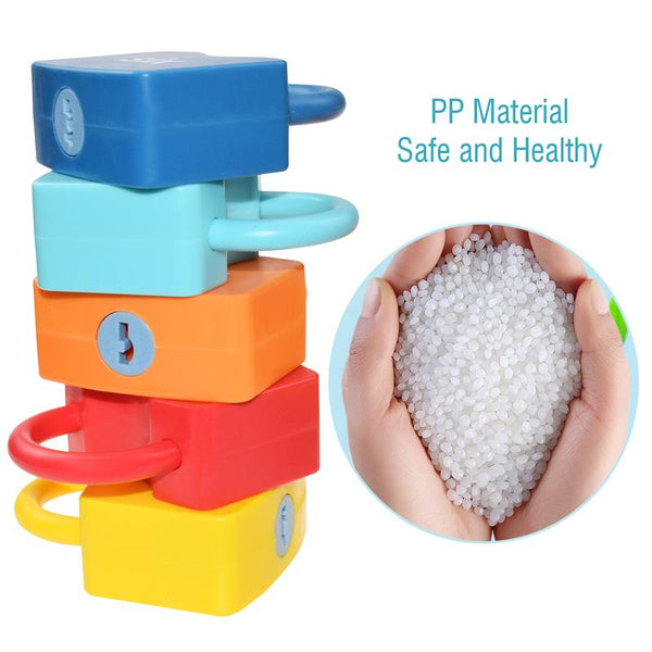 Planet Gates Alphabet Lock Key Matching Educational Toys Locks with Keys Toys Number Matching Locking Kids Learning Word Cognition Toys