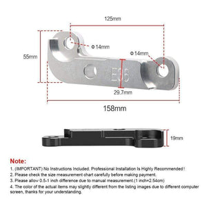 Planet Gates Aluminium 2pc for BMW E36 Car Adapter Increasing Turn Angle about 25% Drift Lock Kit for BMW E60 E90 E70 Increase The Corner