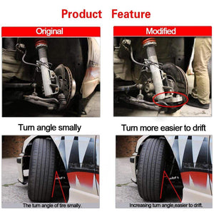 Planet Gates Aluminium 2pc for BMW E36 Car Adapter Increasing Turn Angle about 25% Drift Lock Kit for BMW E60 E90 E70 Increase The Corner