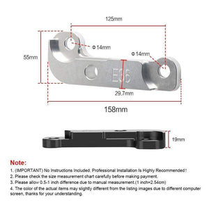 Planet Gates Aluminium 2pc for BMW E36 Car Adapter Increasing Turn Angle about 25% Drift Lock Kit for BMW E60 E90 E70 Increase The Corner