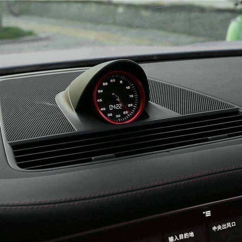 Planet Gates Aluminium alloy For Porsche Panamera 2017-18 Center Control Compass Ring Decoration Cover Trim Car Interior Accessories