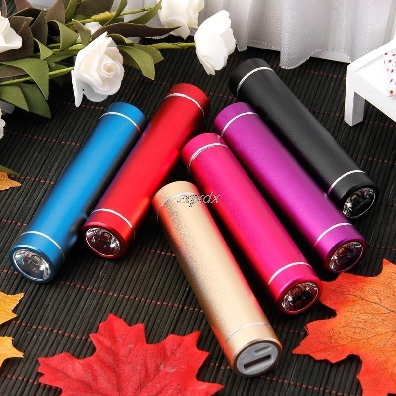 Planet Gates Aluminum 18650 Battery DIY Power Bank Box Case With LED Flashlight USB Charger For iPhone For Huawei Xiaomi Smart Phone Z07