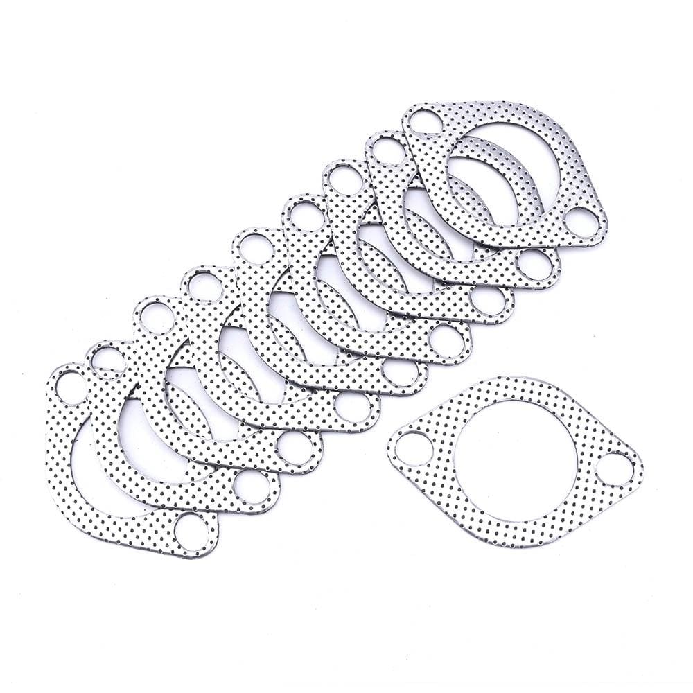 Planet Gates Aluminum 2.25 inch 56mm Car Engine Exhaust Gasket Downpipe Flange with two holes Universal Exhaust Pipe Gasket 5pcs/Lot
