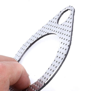 Planet Gates Aluminum 2.25 inch 56mm Car Engine Exhaust Gasket Downpipe Flange with two holes Universal Exhaust Pipe Gasket 5pcs/Lot