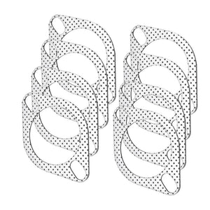 Planet Gates Aluminum 2.5 inch 63mm Car Engine Exhaust Gasket Downpipe Flange Universal Exhaust Pipe Gasket with two holes 5pcs/Lot