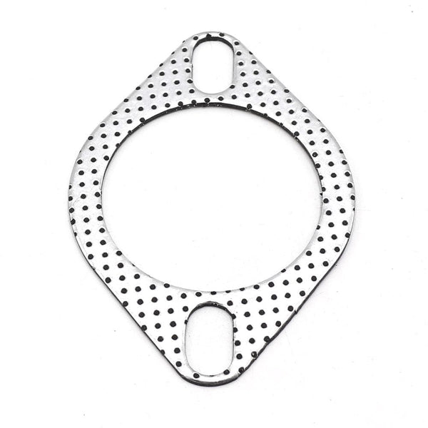 Planet Gates Aluminum 2.5 inch 63mm Car Engine Exhaust Gasket Downpipe Flange Universal Exhaust Pipe Gasket with two holes 5pcs/Lot