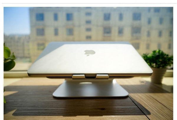 Planet Gates Aluminum Alloy Laptop Cooling Holder Desktop Ergonomics Heighten Notebook Support for MacBook Air Pro Stand