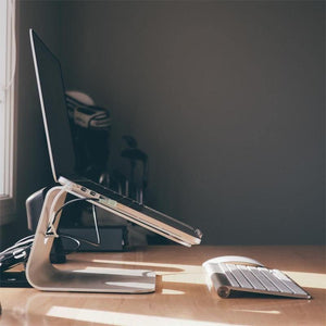 Planet Gates Aluminum Alloy Laptop Cooling Holder Desktop Ergonomics Heighten Notebook Support for MacBook Air Pro Stand