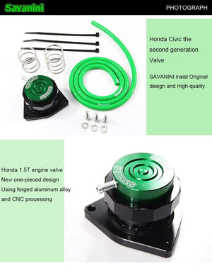 Planet Gates Aluminum alloy one-pieced Blow off Dump valve for Honda Civic and Jade 1.5T  engine. Savanini High-quality