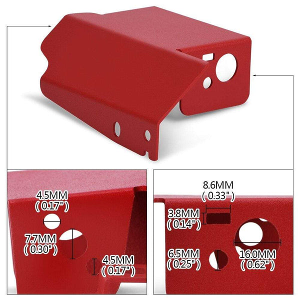 Planet Gates Aluminum Boost Control Solenoid Cover For 08-on Subaru STI WRX Impreza Fit Under Hood Resist Corrosion with Hardware