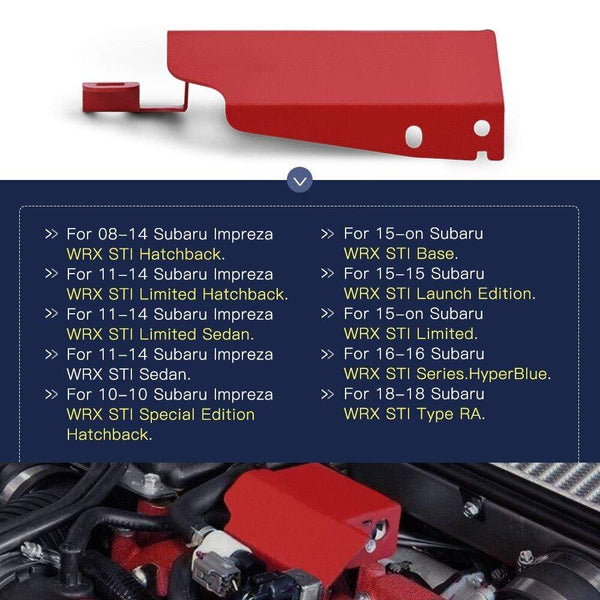 Planet Gates Aluminum Boost Control Solenoid Cover For 08-on Subaru STI WRX Impreza Fit Under Hood Resist Corrosion with Hardware