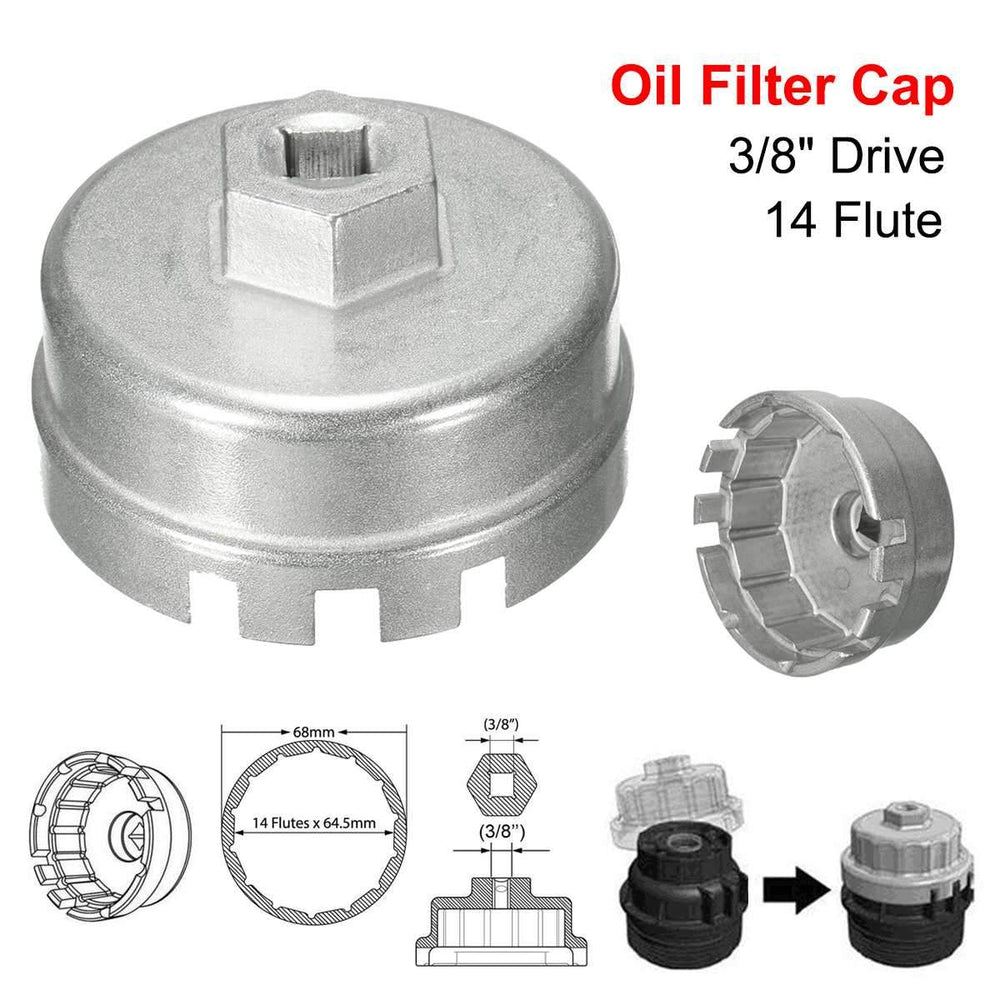 Planet Gates Aluminum Car Oil Filter Cover Cap Wrench Remover Tool for Toyota Prius Corolla Camry Rav4 for Lexus