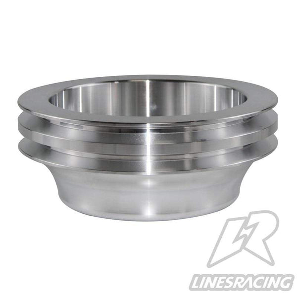 Planet Gates Aluminum Crankshaft Pulley Fit for Small Block Chevy 2 Groove LWP Long Water Pump for  350 Crank
