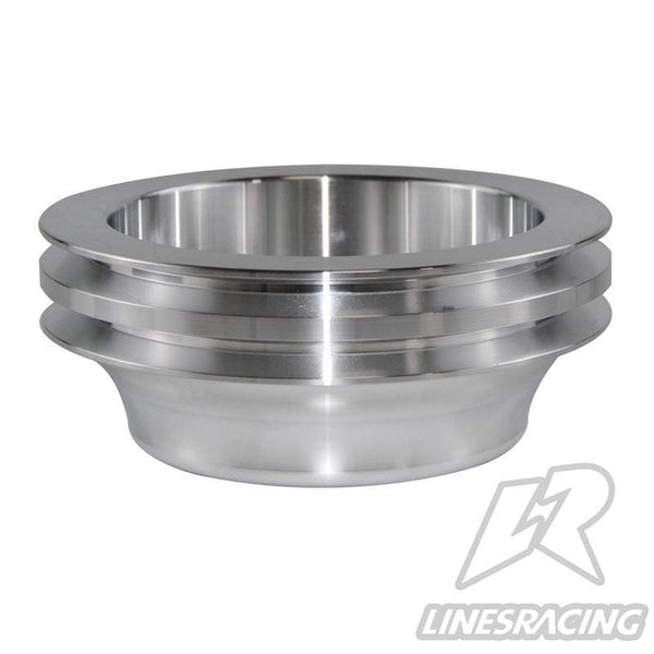 Planet Gates Aluminum Crankshaft Pulley Fit for Small Block Chevy 2 Groove LWP Long Water Pump for  350 Crank