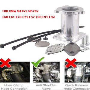 Planet Gates ALUMINUM EGR bypass valve REMOVAL KIT BLANKING for BMW E60 E61 E61N 520i 525d 530d 535d egr delete kits egr08