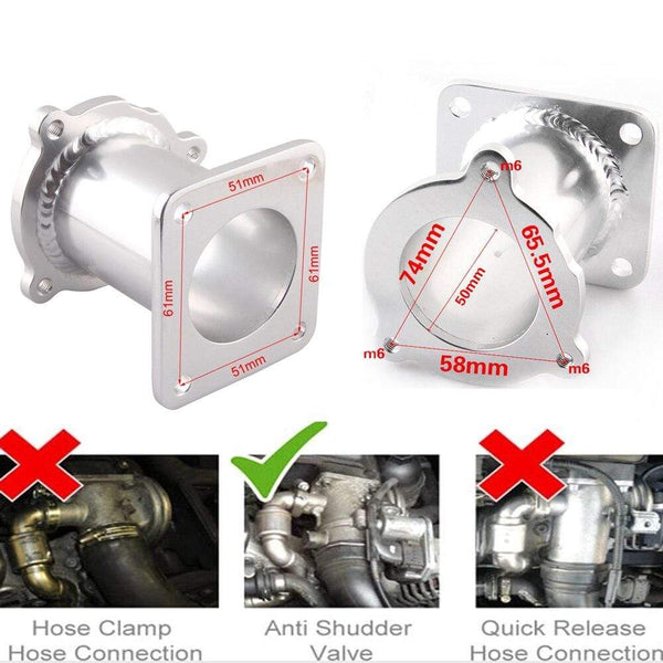 Planet Gates ALUMINUM EGR bypass valve REMOVAL KIT BLANKING for BMW E60 E61 E61N 520i 525d 530d 535d egr delete kits egr08