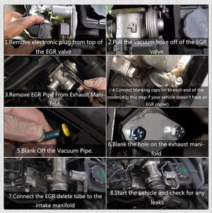 Planet Gates ALUMINUM EGR REMOVAL KIT BLANKING BYPASS FOR BMW 5 SERIES E60 E61 E61N 520i 525d 530d 535d DELETE KIT PQY-EGR08