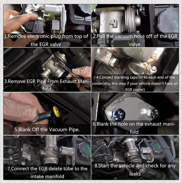 Planet Gates ALUMINUM EGR REMOVAL KIT BLANKING BYPASS FOR BMW 5 SERIES E60 E61 E61N 520i 525d 530d 535d DELETE KIT PQY-EGR08